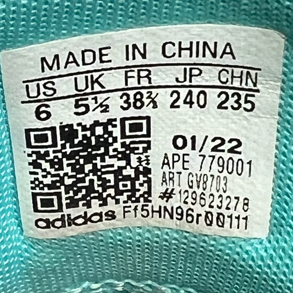 Adidas Harden Vol 6 Pulse Aqua Solar Yellow Basketball Shoes Sz 6 Mens